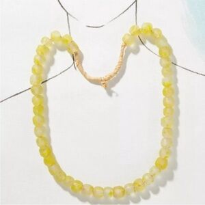 Anthropologie | Olivia Beaded Necklace in lemon